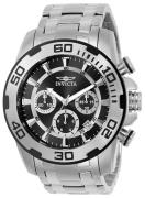 Invicta Miesten kello 22318 Pro Diver Musta/Teräs Ø50 mm