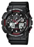 Casio Miesten kello GA-100-1A4ER G-Shock Musta/Muovi Ø51.2 mm