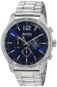 Hugo Boss Miesten kello 1513527 Chronograph Sininen/Teräs Ø45 mm