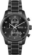 Hugo Boss Miesten kello 1513785 Musta/Teräs Ø44 mm