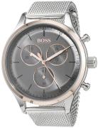 Hugo Boss Miesten kello 1513549 Chronograph Harmaa/Teräs Ø42 mm