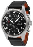 IWC Miesten kello IW377709 Pilots Classic Musta/Nahka Ø43 mm