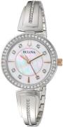 Bulova Naisten kello 98X121 Valkoinen/Teräs Ø29.8 mm