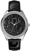 Guess Naisten kello W85098L4 Trend Musta/Nahka Ø45 mm