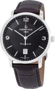 Certina Miesten kello C035.407.16.057.00 Ds Caimano Musta/Nahka Ø39