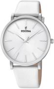 Festina Naisten kello F20371-1 Valkoinen/Nahka Ø38 mm