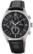 Festina Miesten kello F20286-4 Sport Musta/Nahka Ø42 mm