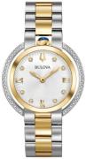 Bulova Naisten kello 98R246 Diamond Hopea/Kullansävytetty teräs