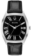 Bulova Miesten kello 96B290 Dress Musta/Nahka