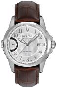 Bulova Miesten kello 63B171 Dress Hopea/Nahka Ø43 mm