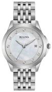 Bulova Naisten kello 96S174 Diamond Valkoinen/Teräs Ø36 mm