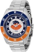 Invicta Miesten kello 37236 Nfl Valkoinen/Teräs Ø47 mm