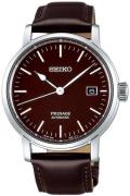 Seiko Miesten kello SPB115J1 Presage Ruskea/Nahka Ø39.9 mm