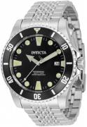 Invicta Miesten kello 33502 Pro Diver Musta/Teräs Ø44 mm