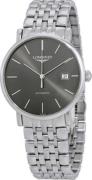 Longines Miesten kello L4.910.4.72.6 Elegant Harmaa/Teräs Ø39 mm