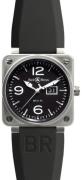 Bell & Ross Miesten kello BR0196-BL-ST BR 01-96 Musta/Kumi Ø46 mm