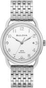 Bulova Miesten kello 96B326 Valkoinen/Teräs Ø38 mm