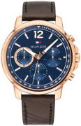 Tommy Hilfiger Miesten kello 1791532 Sininen/Nahka Ø46 mm