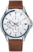 Tommy Hilfiger Miesten kello 1791614 Hopea/Nahka Ø42 mm