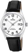 Festina Miesten kello F20446-1 Valkoinen/Nahka Ø40 mm