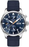 IWC Miesten kello IW377729 Pilots Sininen/Nahka Ø43 mm