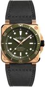 Bell & Ross Miesten kello BR-03-92-DIVER-GREEN-BRONZE Instruments