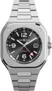 Bell & Ross Miesten kello BR-05-GMT-STEEL-BRACELET Br 05