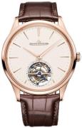 Jaeger LeCoultre Miesten kello 1682410 Master Ultra Thin Beige/Nahka