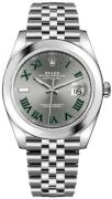 Rolex Miesten kello 126300-0014 Datejust 41 Wimbledon Harmaa/Teräs