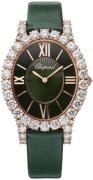 Chopard Naisten kello 139383-5009 Diamond Hour Vihreä/Satiini Ø34.1