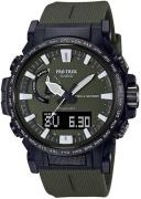 Casio Miesten kello PRW-61Y-3ER Pro Trek Vihreä/Muovi Ø47.4 mm