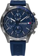 Tommy Hilfiger Miesten kello 1791721 Sininen/Kumi Ø46 mm