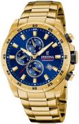 Festina Miesten kello F20541-2 Chrono Sport Sininen/Kullansävytetty