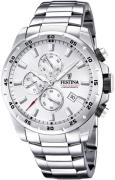 Festina Miesten kello F20463-1 Sport Hopea/Teräs Ø45 mm