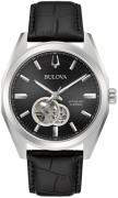 Bulova Miesten kello 96A273 Surveyor Musta/Nahka Ø42 mm