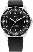 Tommy Hilfiger Miesten kello 1791904 Maverick Musta/Nahka Ø43 mm