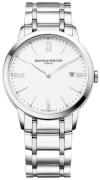 Baume & Mercier Miesten kello M0A10354 Classima Valkoinen/Teräs