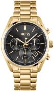 Hugo Boss Miesten kello 1513848 Champion Musta/Kullansävytetty