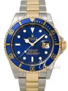 Rolex Miesten kello 16613 BL Submariner Bluesy Sininen/Teräs Ø40 mm