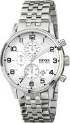 Hugo Boss Miesten kello 1512445 Aeroliner Hopea/Teräs Ø44 mm