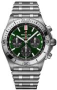 Breitling Miesten kello AB0134101L1A1 Chronomat B01 42 Vihreä/Teräs