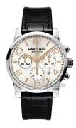 Montblanc Miesten kello 101549 Timewalker Chronograph Valkoinen/Nahka