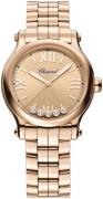 Chopard Naisten kello 275378-5008 Happy Sport Punakultaa/18K