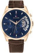 Tommy Hilfiger Miesten kello 1710453 Baker Sininen/Nahka Ø44 mm