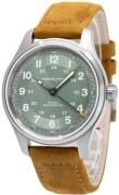 Hamilton Miesten kello H70545560 Khaki Field Vihreä/Nahka Ø42 mm