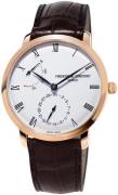 Frederique Constant Miesten kello FC-723WR3S4 Slimline Hopea/Nahka