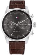 Tommy Hilfiger Miesten kello 1710422 Sawyer Harmaa/Nahka Ø44 mm