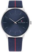 Tommy Hilfiger Miesten kello 1791844 Hendrix Sininen/Nahka Ø43 mm