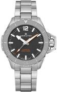 Hamilton Miesten kello H77815130 Khaki Navy Frogman Musta/Teräs Ø46