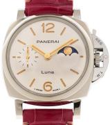 Panerai PAM01180 Luminor Due Valkoinen/Nahka Ø38 mm